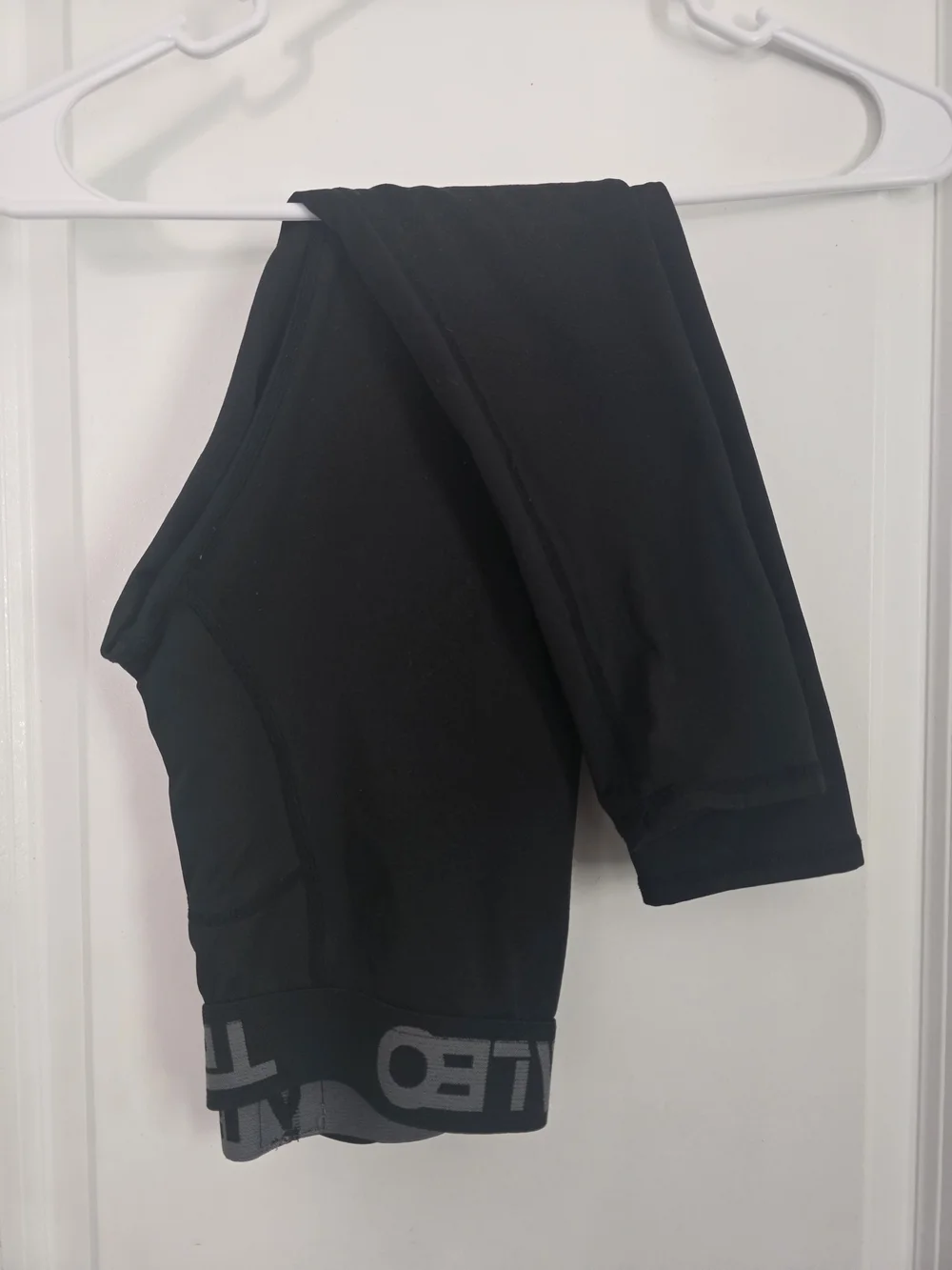 Youth Black Thermal Swim Top & Tights Set